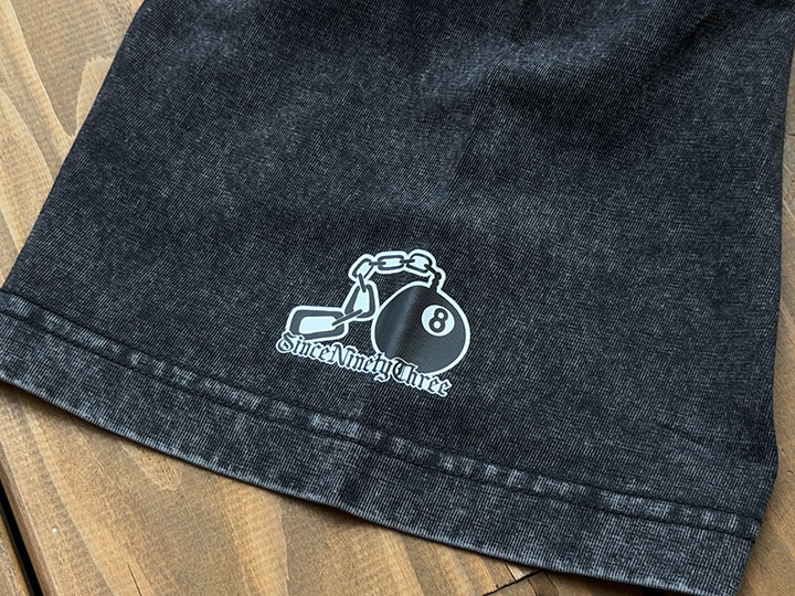 Tacos El Trompo dye washed Tshirt (adobada) / washed black