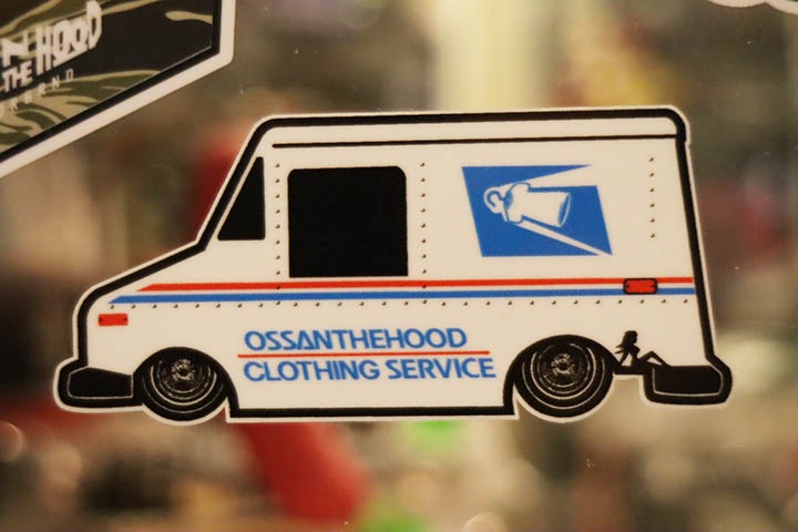 OSSANTHEHOOD vinyl sticker (usps)