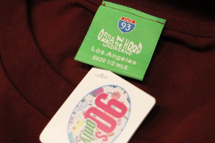 OSSANTHEHOOD longsleeve Tshirt (90s) / burgandy