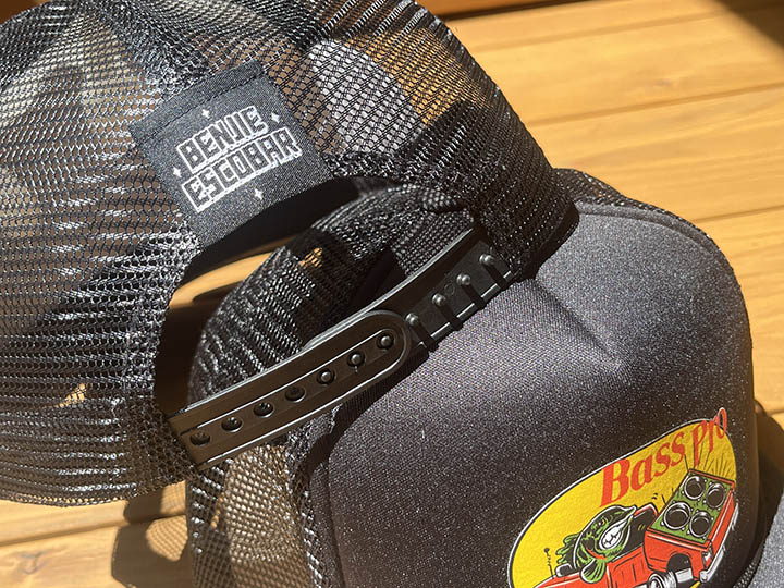 BENJIE ESCOBAR mesh tracker cap (bass) black