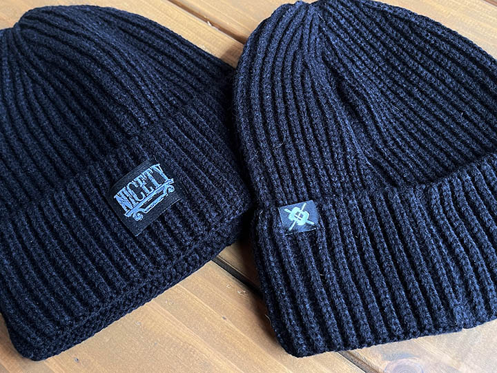 NICETY logo beanie (plaque) / black