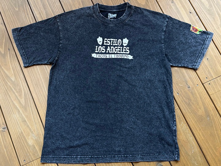 Tacos El Trompo dye washed Tshirt (trompo) / washed black