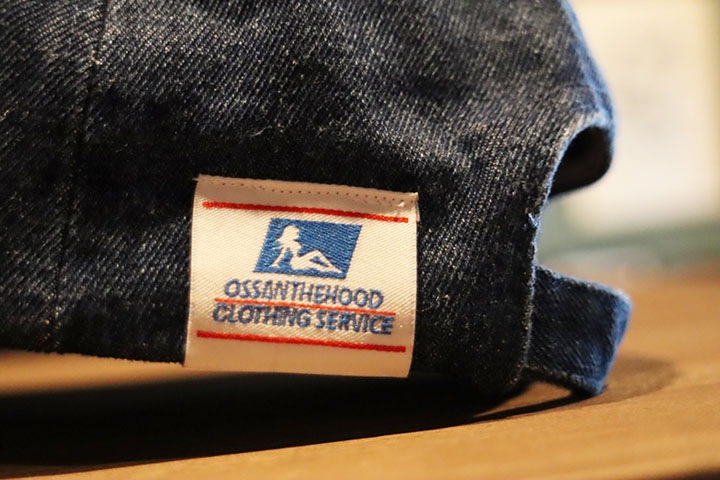 OSSANTHEHOOD dad hat (red car) / washed denim