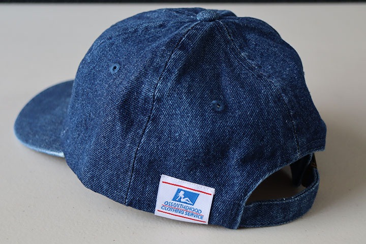 OSSANTHEHOOD dad hat (red car) / washed denim