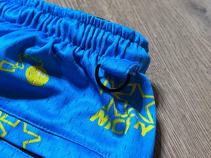NICETY mesh shorts (star) / blue & yellow