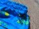 NICETY mesh shorts (star) / blue & yellow