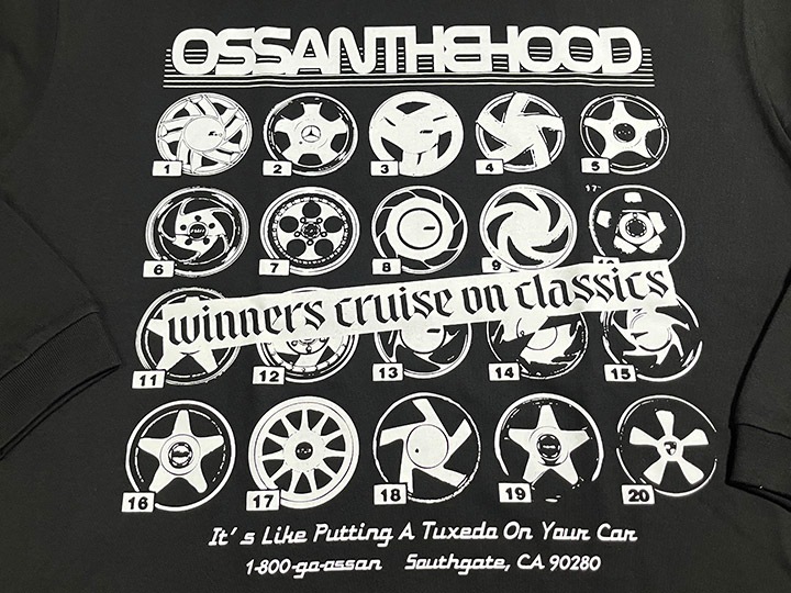 OSSANTHEHOOD longsleeve Tshirt (rim) black