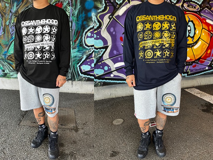 OSSANTHEHOOD longsleeve Tshirt (rim) black