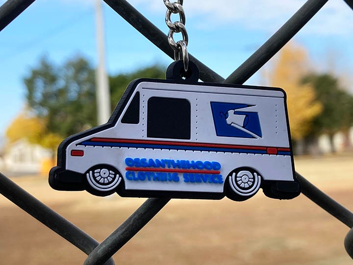 OSSANTHEHOOD vinyl keychain (usps)