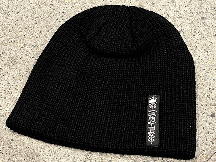 NICETY "SINCE NINETY THREE" short beanie / black