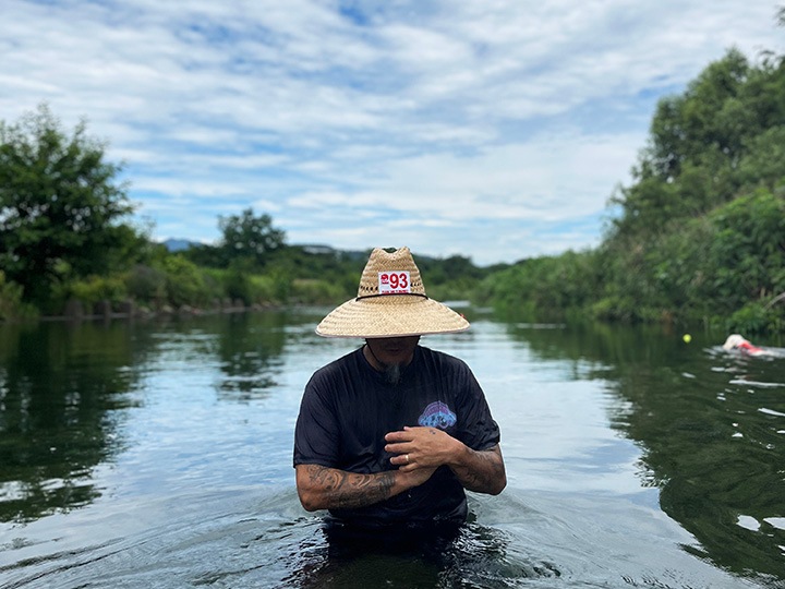 OSSANTHEHOOD straw hat (swpmt) / handmade in Mexico