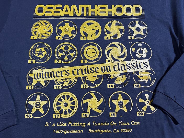 OSSANTHEHOOD longsleeve Tshirt (rim) / navy