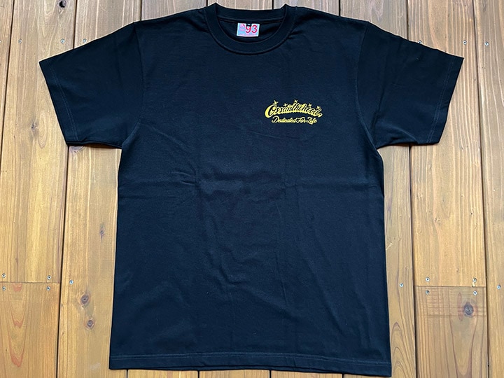 OSSANTHEHOOD 7.2oz heavyweight Tshirt (highjump) / black