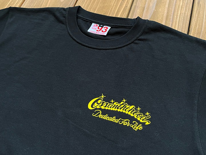 OSSANTHEHOOD 7.2oz heavyweight Tshirt (highjump) / black