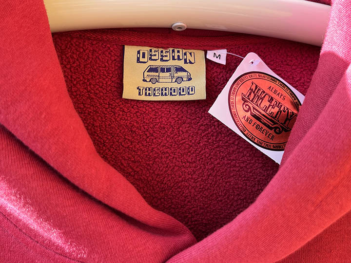 NICETY 13oz pile lined hoodie (independent) / maroon