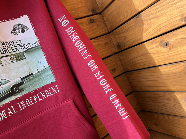 NICETY 13oz pile lined hoodie (independent) / maroon