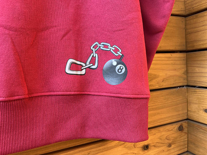 NICETY 13oz pile lined hoodie (independent) / maroon