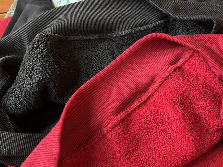 NICETY 13oz pile lined hoodie (independent) / maroon