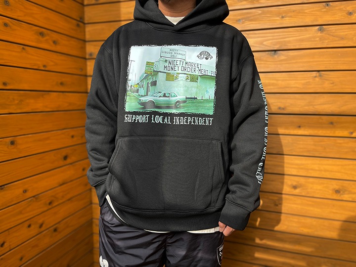 NICETY 13oz pile lined hoodie (independent) / maroon