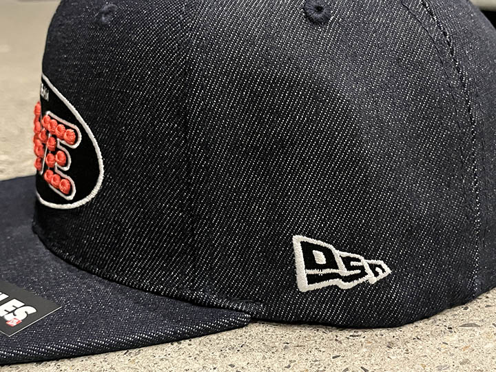 OSSANTHEHOOD snapback cap (cali_love) / indigo denim