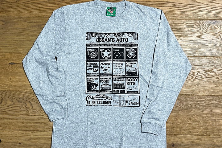 OSSANTHEHOOD longsleeve Tshirt (auto shop) / heather gray