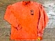 STREET MAGIC x  NICETY  8.2oz garment dye longsleeve Tshirt / washed orange