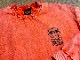 STREET MAGIC x  NICETY  8.2oz garment dye longsleeve Tshirt / washed orange