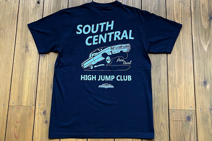 OSSANTHEHOOD 7.2oz heavyweight Tshirt (highjump) / navy