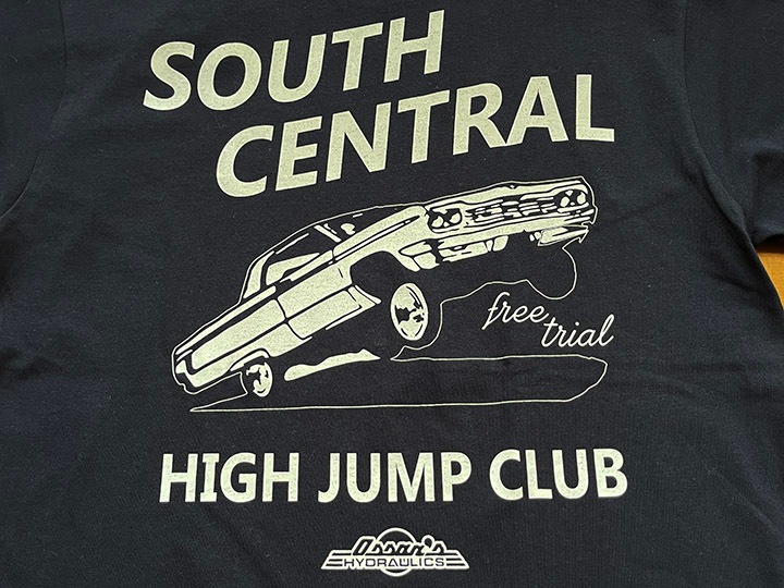 OSSANTHEHOOD 7.2oz heavyweight Tshirt (highjump) / navy