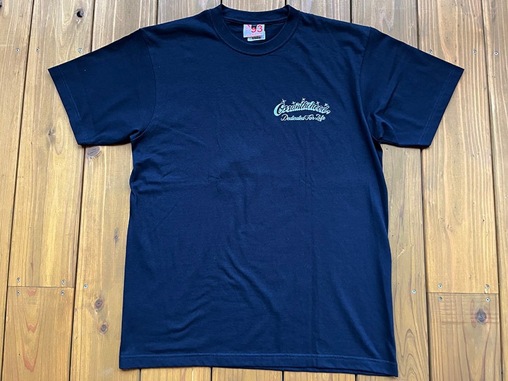 OSSANTHEHOOD 7.2oz heavyweight Tshirt (highjump) / navy