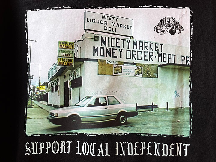 NICETY 13oz pile lined hoodie (independent) / black