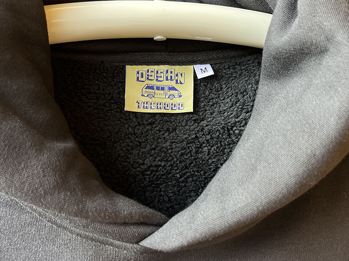 NICETY 13oz pile lined hoodie (independent) / black