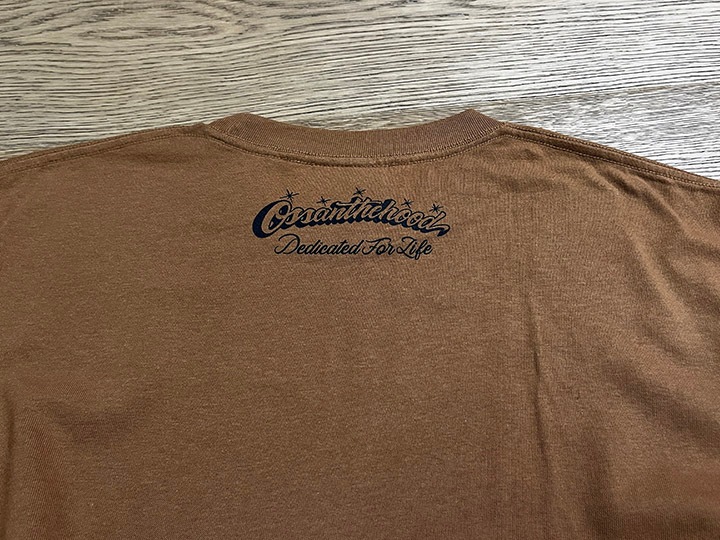 OSSANTHEHOOD longsleeve Tshirt (auto shop) / brown