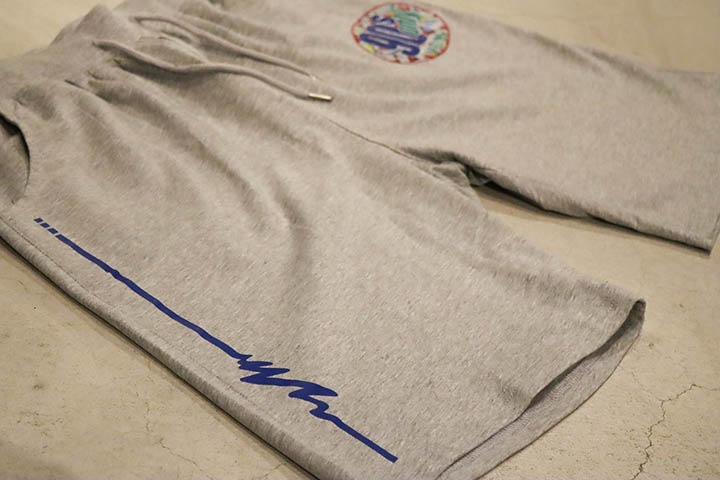 OSSANTHEHOOD cotton shorts (90s) / ash gray XL