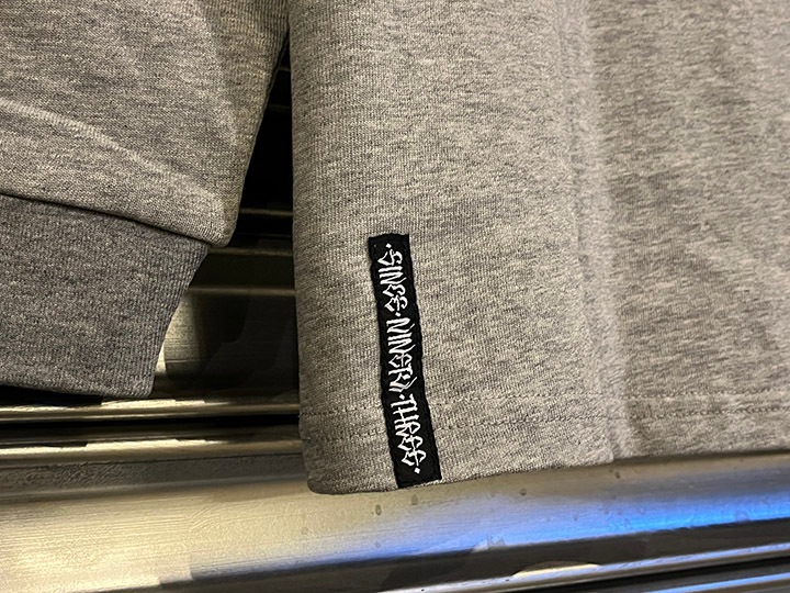 "SINCE NINETY THREE" 10.2oz. ultra heavyweight LS Tshirt / gray