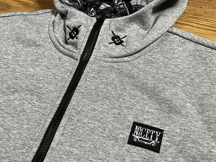 SINCE NINETY THREE 16oz. zipup hood / heather gray