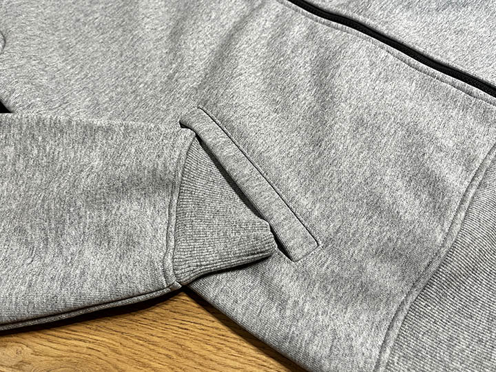 SINCE NINETY THREE 16oz. zipup hood / heather gray