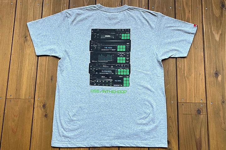 OSSANTHEHOOD 7.2oz heavyweight Tshirt (six buttons) / heather gray