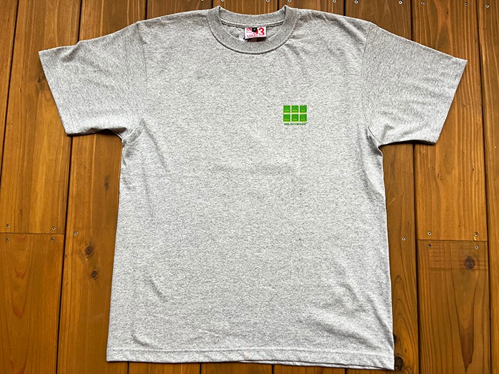OSSANTHEHOOD 7.2oz heavyweight Tshirt (six buttons) / heather gray