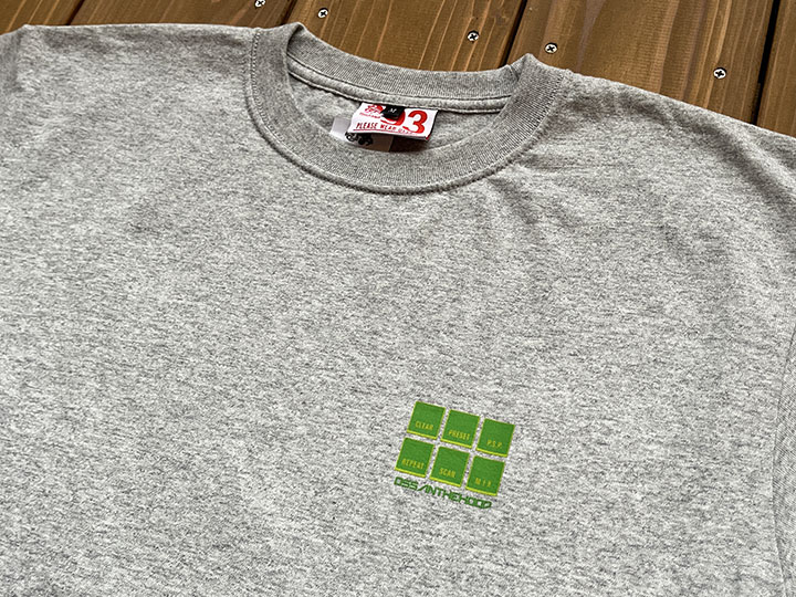 OSSANTHEHOOD 7.2oz heavyweight Tshirt (six buttons) / heather gray