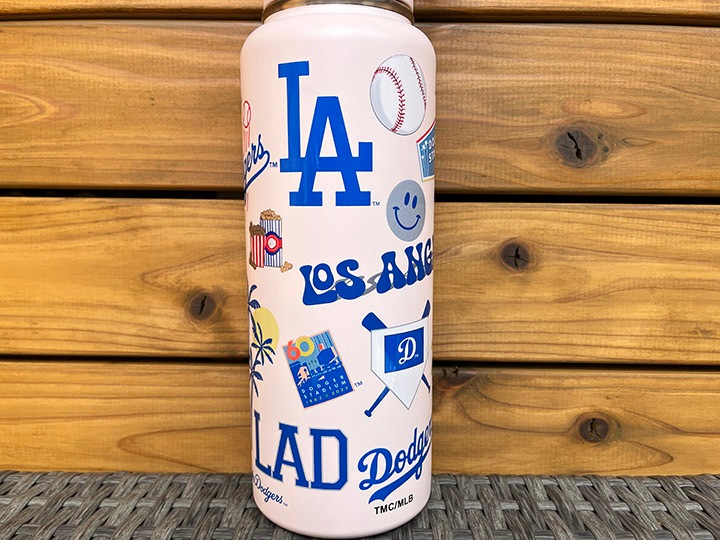 LA DODGERS official thermo tumbler / light pink