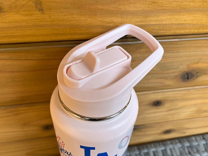 LA DODGERS official thermo tumbler / light pink