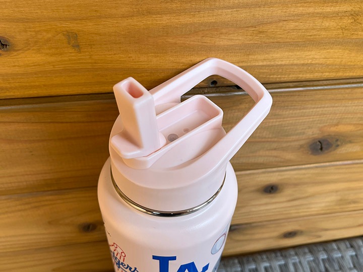 LA DODGERS official thermo tumbler / light pink