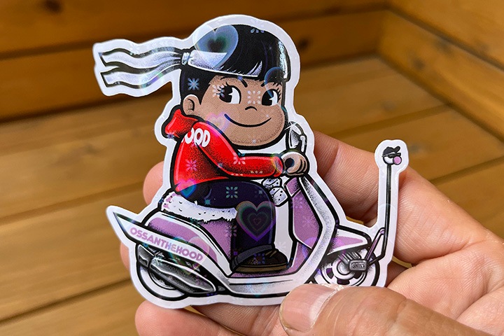 OSSANTHEHOOD �ۥ������ vinyl sticker / (Courr���ges)