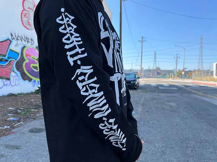 "SINCE NINETY THREE" 10.2oz. ultra heavyweight LS Tshirt / black