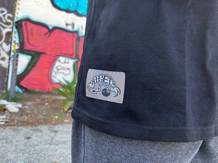 "SINCE NINETY THREE" 10.2oz. ultra heavyweight LS Tshirt / black