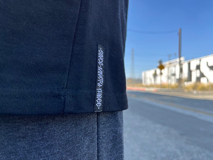 "SINCE NINETY THREE" 10.2oz. ultra heavyweight LS Tshirt / black