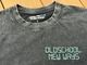 OSSANTHEHOOD dye washed Tshirt (six buttons) / washed black