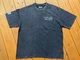 OSSANTHEHOOD dye washed Tshirt (equalizer) / washed black