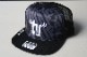 NICETY "N" mesh flatbill trucker cap / black